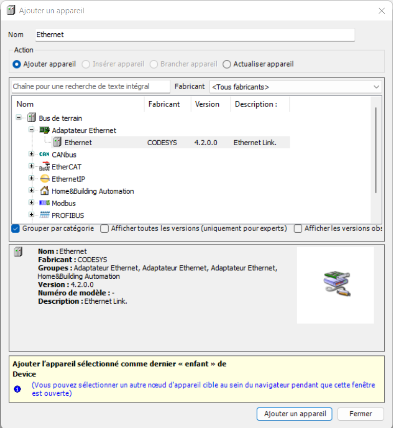 Add ethernet adapter