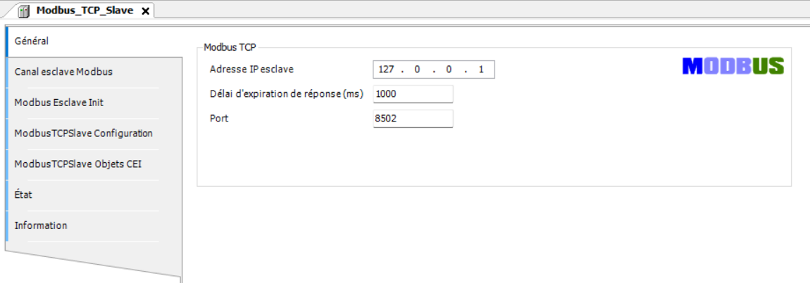 modbus slave general config